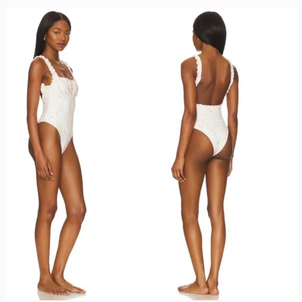 New! Frankie's Bikinis x Sydney Sweeney Verona Patchwork One Piece 51532